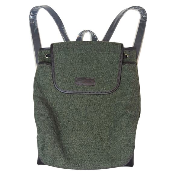 New Faribault Woolen Mill Company Green Wool Pack Backpack Bag - Picture 1 of 9
